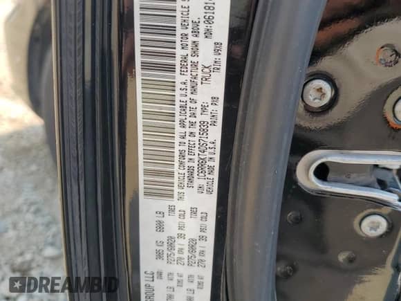 2013 Ram 1500 Express z VIN 1C6RR6KT4DS715839, wystawiony jako Copart lot #60450695 z przebiegiem 185 396 mil mil oraz Szkoda całkowita • Salvage title. Historia ofert i sprzedaży dostępna na DreamBid. Obrazek 12.