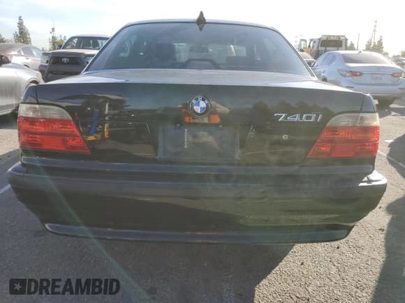 ✅ 2001 BMW 7 Series 740i • VIN: WBAGG83461DN88498 • Lot: 86143924. Listed on Copart with Not provided. Free auction sales archive from the USA and detailed vehicle history report at DreamBid. Image 6.