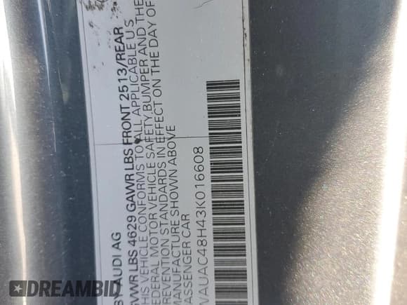 ✅ 2003 Audi A4 1.8T • VIN: WAUAC48H43K016608 • Лот: 56381285. Опубликован ранее на Copart с пробегом 144 327 миль. Бесплатный доступ к архиву аукционных продаж из США и подробный отчёт об истории автомобиля на DreamBid. Изображение 12.