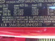 ✅ 2022 Hyundai Tucson SEL • VIN: 5NMJB3AE8NH038111 • Lot: 43515920. Listed on IAAI with 37,706 mi. Free auction sales archive from the USA and detailed vehicle history report at DreamBid. Image 9.