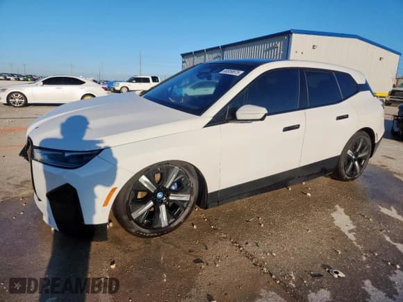 ✅ 2023 BMW iX xDrive50 • VIN: WB523CF02PCM03152 • Lot: 80859875. Listed on Copart with 50,958 mi. Free auction sales archive from the USA and detailed vehicle history report at DreamBid. Image 1.