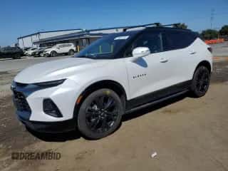 2022 Chevrolet Blazer RS with VIN 3GNKBKRS8NS135527, listed as a Copart auction lot 70082144 with 44,289 mi miles and Salvage title. Bid and sale history available at DreamBid. Image 1.