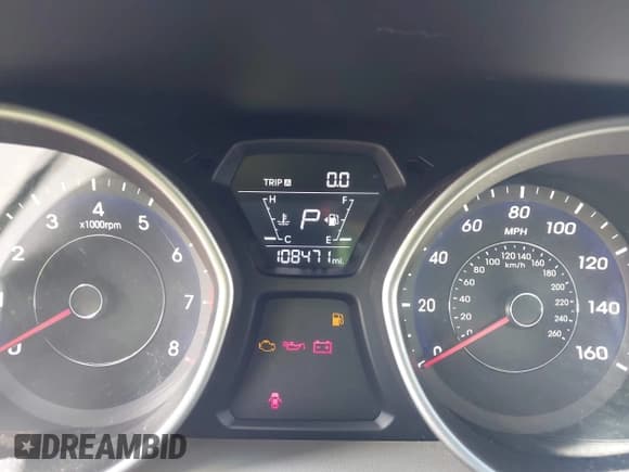 ✅ 2014 Hyundai Elantra Limited • VIN: 5NPDH4AE1EH501520 • Lot: 43138304. Listed on IAAI with 108,471 mi. Free auction sales archive from the USA and detailed vehicle history report at DreamBid. Image 7.