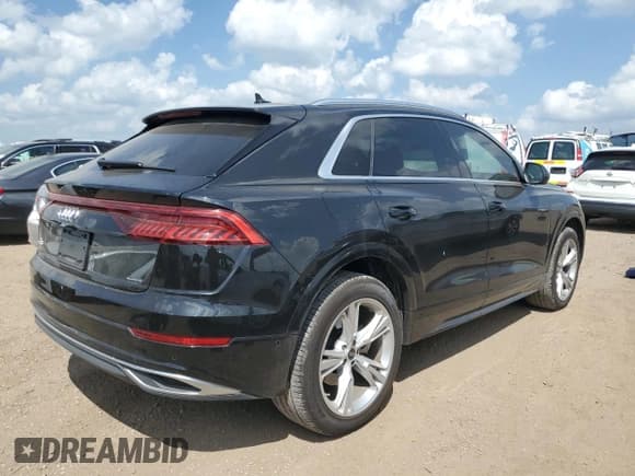 ✅ 2023 Audi Q8 Premium • VIN: WA1AVBF18PD032175 • Lot: 62933765. Listed on Copart with 25,296 mi. Free auction sales archive from the USA and detailed vehicle history report at DreamBid. Image 3.