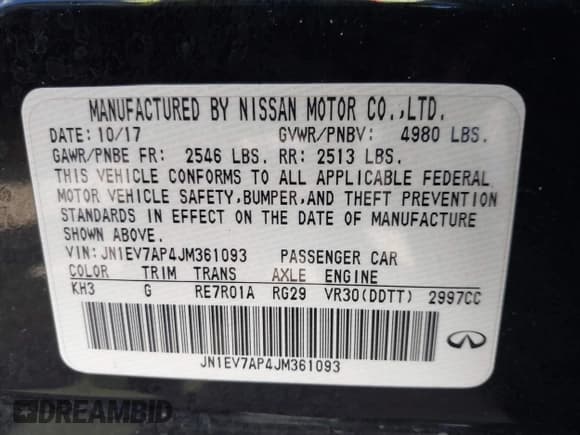 ✅ 2018 Infiniti Q50 Luxe • VIN: JN1EV7AP4JM361093 • Lot: 42831224. Wystawiony na IAAI z przebiegiem 102 077 mil. Bezpłatny archiwum sprzedaży aukcyjnych z USA i szczegółowy raport historii pojazdu na DreamBid. Zdjęcie 9.