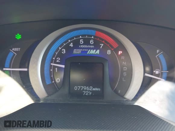 ✅ 2011 Honda Insight LX • VIN: JHMZE2H59BS012349 • Lot: 43609819. Listed on IAAI with 77,962 mi. Free auction sales archive from the USA and detailed vehicle history report at DreamBid. Image 7.