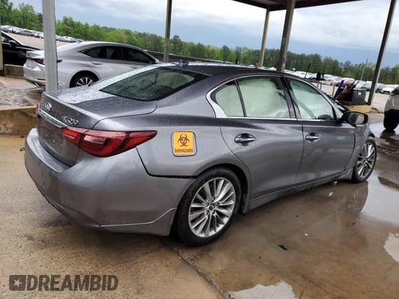 ✅ 2018 Infiniti Q50 Luxe • VIN: JN1EV7AP9JM351448 • Lot: 54090415. Listed on Copart with Not provided. Free auction sales archive from the USA and detailed vehicle history report at DreamBid. Image 3.