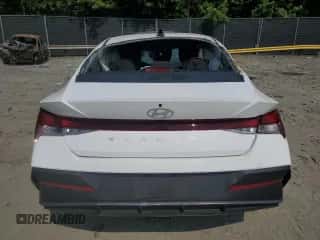 2024 Hyundai Elantra SEL with VIN KMHLM4DG5RU810645, listed as a Copart auction lot 60599415 with 5,592 mi miles and Salvage title. Bid and sale history available at DreamBid. Image 6.