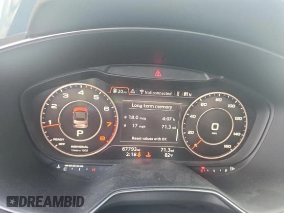 ✅ 2016 Audi TT 2.0T • VIN: TRUT5CFV6G1021903 • Лот: 69013645. Опубликован ранее на Copart с пробегом 67 793 миль. Бесплатный доступ к архиву аукционных продаж из США и подробный отчёт об истории автомобиля на DreamBid. Изображение 9.