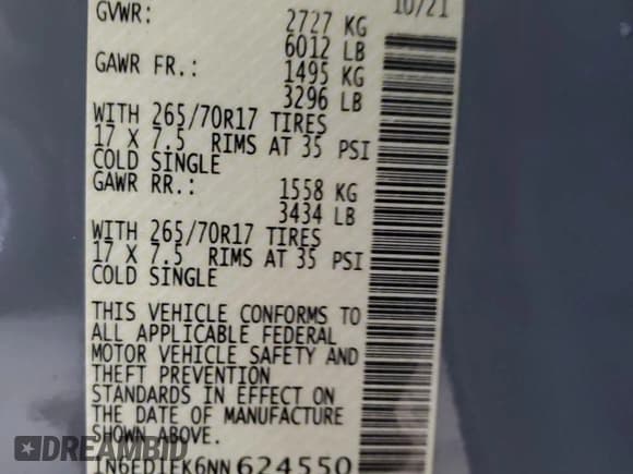 ✅ 2022 Nissan Frontier SV • VIN: 1N6ED1EK6NN624550 • Лот: 90097495. Опубликован ранее на Copart с пробегом 72 510 миль. Бесплатный доступ к архиву аукционных продаж из США и подробный отчёт об истории автомобиля на DreamBid. Изображение 13.