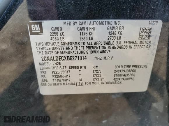 ✅ 2011 Chevrolet Equinox 1LT • VIN: 2CNALDECXB6271014 • Лот: 57461894. Опубликован ранее на Copart с пробегом 194 432 миль. Бесплатный доступ к архиву аукционных продаж из США и подробный отчёт об истории автомобиля на DreamBid. Изображение 12.