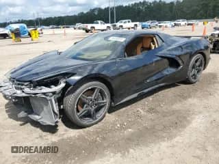 2022 Chevrolet Corvette 3LT с VIN 1G1YC3D49N5111299, выставлен на аукционе Copart как лот 56958855 с пробегом 10 489 миль миль и Списание • Salvage title. История ставок и продаж доступна на DreamBid. Изображение 1.
