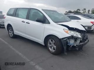 ✅ 2017 Toyota Sienna L • VIN: 5TDZZ3DC6HS773454 • Lot: 43633902. Listed on IAAI with 90,426 mi. Free auction sales archive from the USA and detailed vehicle history report at DreamBid. Image 1.