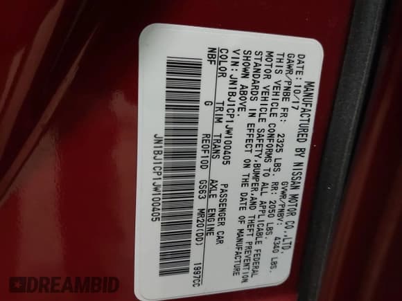 ✅ 2018 Nissan Rogue SV • VIN: JN1BJ1CP1JW100405 • Лот: 43363721. Опубликован ранее на IAAI с пробегом 31 805 миль. Бесплатный доступ к архиву аукционных продаж из США и подробный отчёт об истории автомобиля на DreamBid. Изображение 9.