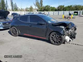 2020 Hyundai Veloster z VIN KMHT36AH8LU007802, wystawiony jako Copart lot #47702105 z przebiegiem 65 348 mil mil oraz Nie do naprawy • Non repairable. Historia ofert i sprzedaży dostępna na DreamBid. Obrazek 4.