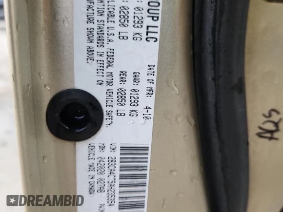 ✅ 2010 Dodge Charger Police • VIN: 2B3CA4CT5AH235354 • Lot: 86714385. Listed on Copart with 193,883 mi. Free auction sales archive from the USA and detailed vehicle history report at DreamBid. Image 12.