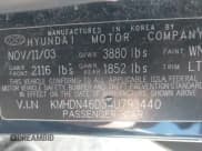 ✅ 2004 Hyundai Elantra GLS • VIN: KMHDN46D34U793440 • Lot: 42776336. Wystawiony na IAAI z przebiegiem 143 189 mil. Bezpłatny archiwum sprzedaży aukcyjnych z USA i szczegółowy raport historii pojazdu na DreamBid. Zdjęcie 9.