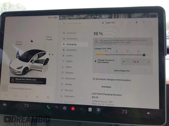 ✅ 2023 Tesla Model 3 • VIN: 5YJ3E1EA9PF569415 • Lot: 41941427. Listed on IAAI with 19,834 mi. Free auction sales archive from the USA and detailed vehicle history report at DreamBid. Image 17.