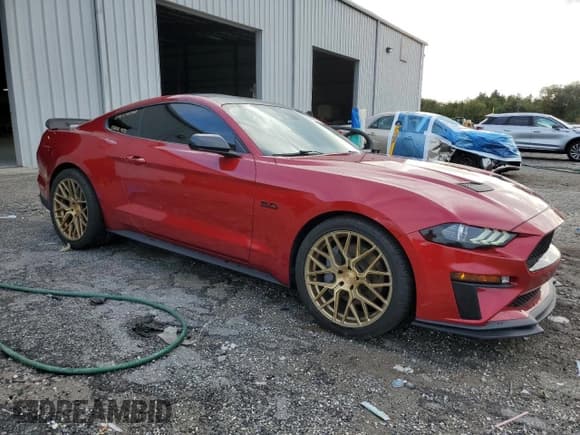 ✅ 2022 Ford Mustang GT Premium • VIN: 1FA6P8CF3N5145439 • Lot: 85643175. Listed on Copart with 22,630 mi. Free auction sales archive from the USA and detailed vehicle history report at DreamBid. Image 4.