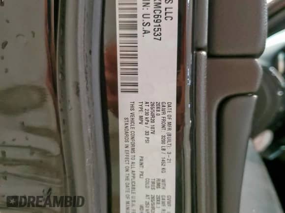 2021 Jeep Grand Cherokee 80th Anniversary с VIN 1C4RJEBGXMC691537, выставлен на аукционе Copart как лот 64134455 с пробегом 30 787 миль миль и Чистый • Clean title. История ставок и продаж доступна на DreamBid. Изображение 13.