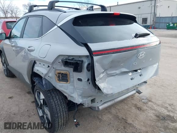 2024 Hyundai Kona Limited with VIN KM8HECA31RU136508, listed as a IAAI auction lot 41217965 with 7,928 mi miles and . Bid and sale history available at DreamBid. Image 6.