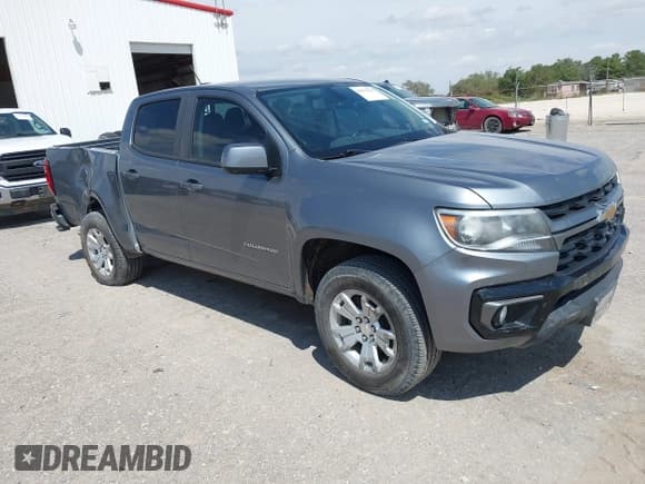 ✅ 2021 Chevrolet Colorado 2WD LT • VIN: 1GCGSCEA3M1109399 • Lot: 43253635. Listed on IAAI with 149,451 mi. Free auction sales archive from the USA and detailed vehicle history report at DreamBid. Image 1.