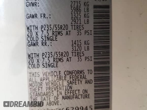 ✅ 2019 Nissan Pathfinder S • VIN: 5N1DR2MM5KC629945 • Лот: 67735915. Опубликован ранее на Copart с пробегом 96 848 миль. Бесплатный доступ к архиву аукционных продаж из США и подробный отчёт об истории автомобиля на DreamBid. Изображение 13.