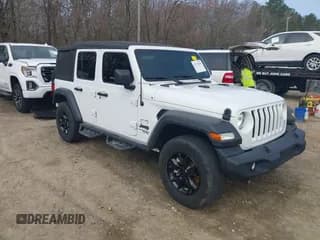 ✅ 2021 Jeep Wrangler Unlimited Sport S • VIN: 1C4HJXDN1MW822016 • Lot: 41792808. Listed on IAAI with 29,719 mi. Free auction sales archive from the USA and detailed vehicle history report at DreamBid. Image 1.
