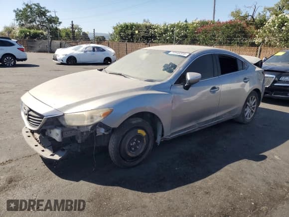 ✅ 2015 Mazda 6 i Sport • VIN: JM1GJ1U65F1171961 • Лот: 70948305. Опубликован ранее на Copart с пробегом Не указан. Бесплатный доступ к архиву аукционных продаж из США и подробный отчёт об истории автомобиля на DreamBid. Изображение 1.