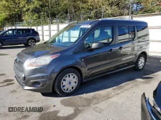✅ 2017 Ford Transit Connect XLT • VIN: NM0GE9F72H1338754 • Lot: 86494625. Listed on Copart with 97,389 mi. Free auction sales archive from the USA and detailed vehicle history report at DreamBid. Image 1.