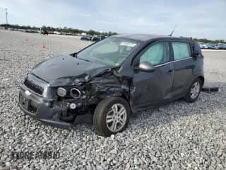 2013 Chevrolet Sonic LT with VIN 1G1JC6SB7D4124299, listed as a Copart auction lot 81506125 with Not provided miles and Salvage title. Bid and sale history available at DreamBid. Image 1.