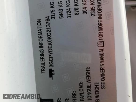 ✅ 2019 Chevrolet Silverado 1500 LT • VIN: 3GCPYDEK0KG213764 • Lot: 85576875. Wystawiony na Copart z przebiegiem Nie podano. Bezpłatny archiwum sprzedaży aukcyjnych z USA i szczegółowy raport historii pojazdu na DreamBid. Zdjęcie 12.