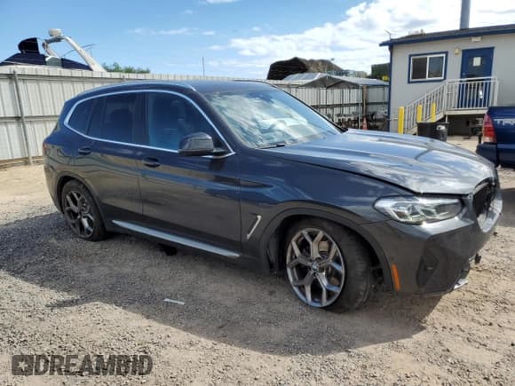 ✅ 2024 BMW X3 sDrive30i • VIN: WBX47DP09RN282281 • Lot: 58101215. Listed on Copart with 7,673 mi. Free auction sales archive from the USA and detailed vehicle history report at DreamBid. Image 4.