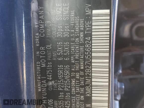 ✅ 2007 Hyundai Tucson GLS • VIN: KM8JM12B27U556824 • Lot: 81414254. Wystawiony na Copart z przebiegiem 195 712 mil mil. Skorzystaj z bezpłatnego archiwum sprzedaży aukcyjnych z USA i zobacz szczegółowy raport historii pojazdu na DreamBid. Zdjęcie 13.