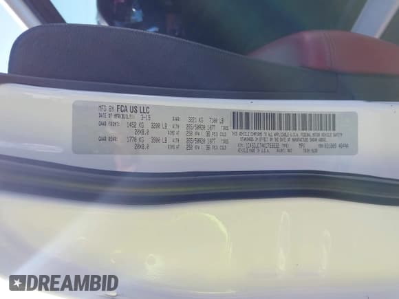 ✅ 2019 Dodge Durango R/T • VIN: 1C4SDJCT4KC733632 • Lot: 42527424. Wystawiony na IAAI z przebiegiem 153 412 mil. Bezpłatny archiwum sprzedaży aukcyjnych z USA i szczegółowy raport historii pojazdu na DreamBid. Zdjęcie 9.