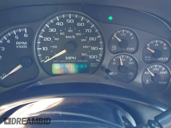 ✅ 2002 Chevrolet Tahoe LT • VIN: 1GNEK13Z42J114572 • Lot: 43765988. Listed on IAAI with 257,495 mi. Free auction sales archive from the USA and detailed vehicle history report at DreamBid. Image 7.