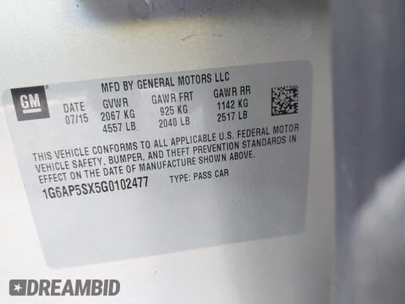 ✅ 2016 Cadillac CTS RWD • VIN: 1G6AP5SX5G0102477 • Lot: 43004556. Wystawiony na IAAI z przebiegiem 147 750 mil. Bezpłatny archiwum sprzedaży aukcyjnych z USA i szczegółowy raport historii pojazdu na DreamBid. Zdjęcie 9.