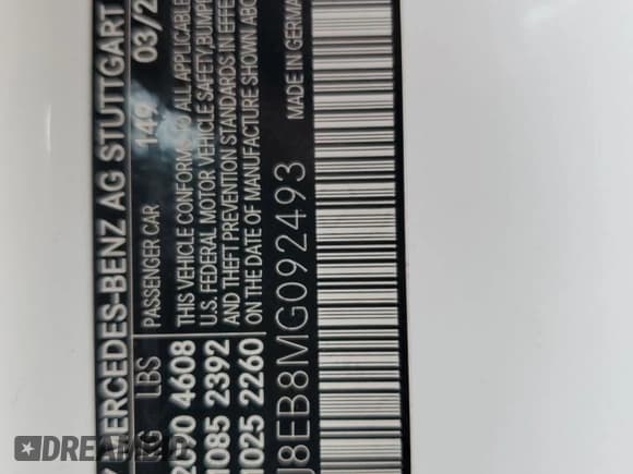 ✅ 2021 Mercedes-Benz C 300 • VIN: W1KWJ8EB8MG092493 • Лот: 65517265. Опубликован ранее на Copart с пробегом 27 699 миль. Бесплатный доступ к архиву аукционных продаж из США и подробный отчёт об истории автомобиля на DreamBid. Изображение 12.