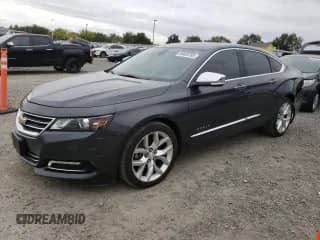 2018 Chevrolet Impala Premier z VIN 2G1125S32J9145687, wystawiony jako Copart lot #84465785 z przebiegiem 93 621 mil mil oraz Szkoda całkowita • Salvage title. Historia ofert i sprzedaży dostępna na DreamBid. Obrazek 1.