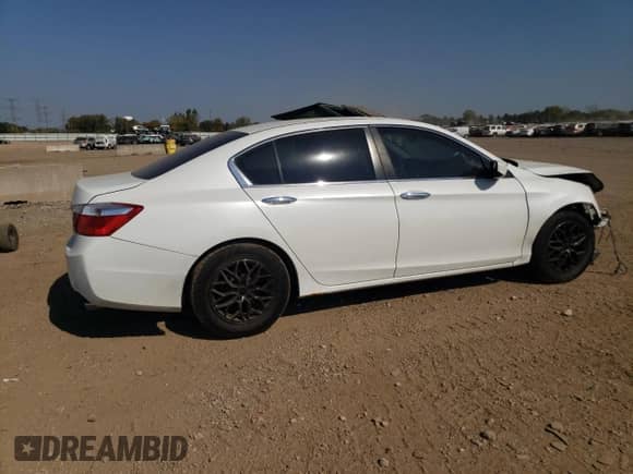 2014 Honda Accord LX with VIN 1HGCR2F36EA028338, listed as a Copart auction lot 85107655 with 126,241 mi miles and Salvage title. Bid and sale history available at DreamBid. Image 3.
