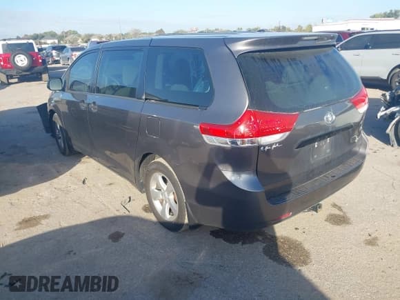 ✅ 2014 Toyota Sienna L • VIN: 5TDZK3DC3ES512900 • Lot: 43676360. Listed on IAAI with 201,555 mi. Free auction sales archive from the USA and detailed vehicle history report at DreamBid. Image 3.