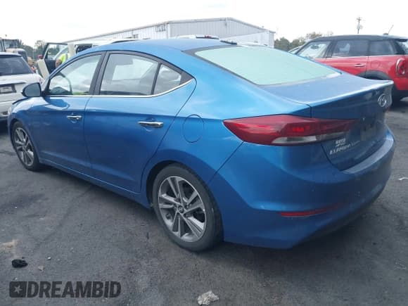 ✅ 2017 Hyundai Elantra Limited • VIN: 5NPD84LF6HH007292 • Lot: 43420084. Listed on IAAI with 103,502 mi. Free auction sales archive from the USA and detailed vehicle history report at DreamBid. Image 3.