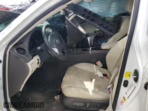 ✅ 2011 Lexus IS 250 • VIN: JTHBF5C28B5148676 • Lot: 58065545. Listed on Copart with Not provided. Free auction sales archive from the USA and detailed vehicle history report at DreamBid. Image 7.