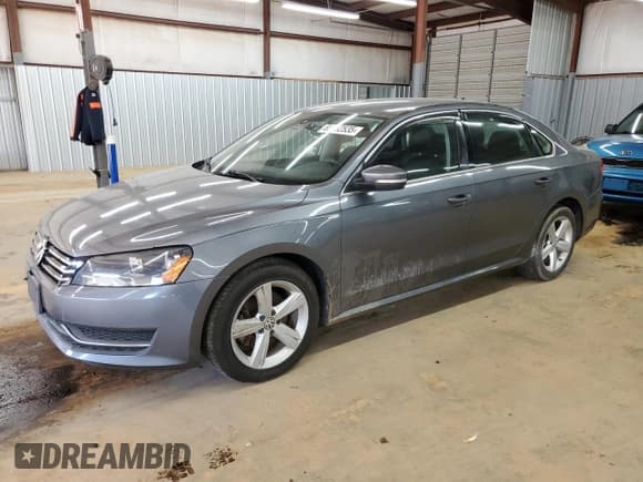 ✅ 2014 Volkswagen Passat S • VIN: 1VWAT7A31EC025473 • Lot: 82702535. Listed on Copart with 146,097 mi. Free auction sales archive from the USA and detailed vehicle history report at DreamBid. Image 1.