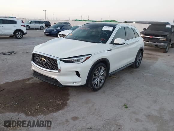 ✅ 2021 Infiniti QX50 Sensory • VIN: 3PCAJ5CA3MF111121 • Лот: 43476490. Опубликован ранее на IAAI с пробегом 66 932 миль. Бесплатный доступ к архиву аукционных продаж из США и подробный отчёт об истории автомобиля на DreamBid. Изображение 2.