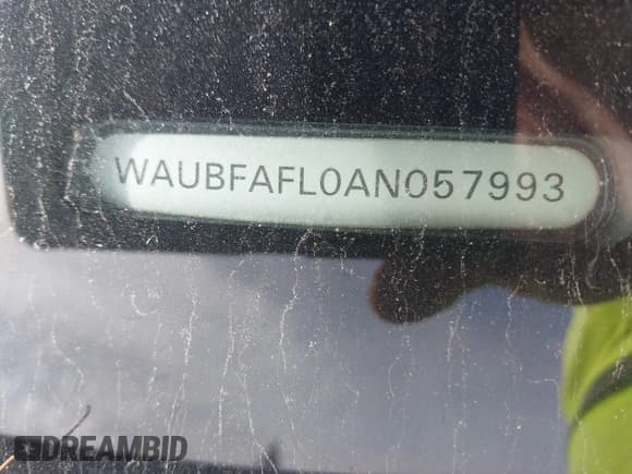 ✅ 2010 Audi A4 Premium • VIN: WAUBFAFL0AN057993 • Lot: 43232054. Wystawiony na IAAI z przebiegiem 200 541 mil. Bezpłatny archiwum sprzedaży aukcyjnych z USA i szczegółowy raport historii pojazdu na DreamBid. Zdjęcie 9.