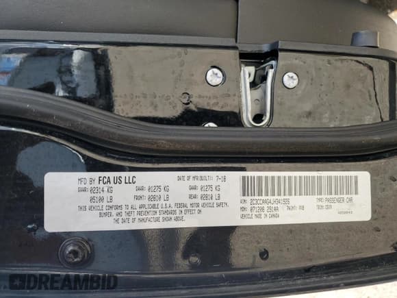 ✅ 2018 Chrysler 300 Touring • VIN: 2C3CCAAG4JH341926 • Lot: 90263395. Listed on Copart with 138,525 mi. Free auction sales archive from the USA and detailed vehicle history report at DreamBid. Image 12.