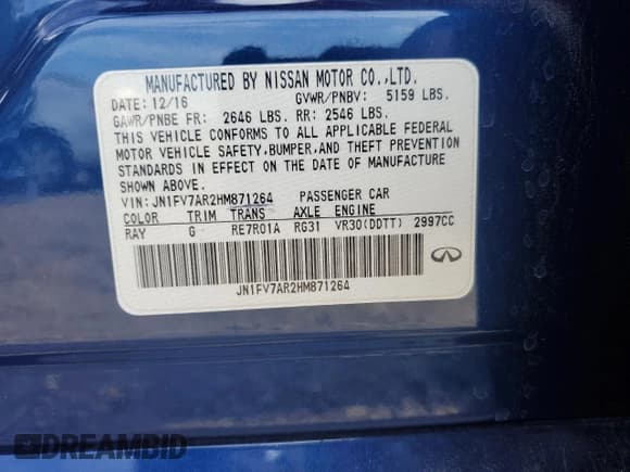 ✅ 2017 Infiniti Q50 Red Sport 400 • VIN: JN1FV7AR2HM871264 • Лот: 84041325. Опубликован ранее на Copart с пробегом 117 400 миль. Бесплатный доступ к архиву аукционных продаж из США и подробный отчёт об истории автомобиля на DreamBid. Изображение 13.