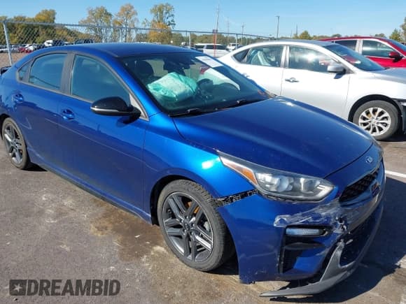 ✅ 2020 Kia Forte GT-Line • VIN: 3KPF34AD3LE168656 • Lot: 43596066. Listed on IAAI with 128,366 mi. Free auction sales archive from the USA and detailed vehicle history report at DreamBid. Image 1.