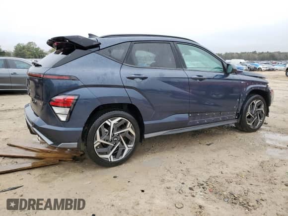 2024 Hyundai Kona N Line with VIN KM8HA3A33RU040245, listed as a Copart auction lot 86695314 with 20,401 mi miles and Salvage title. Bid and sale history available at DreamBid. Image 3.